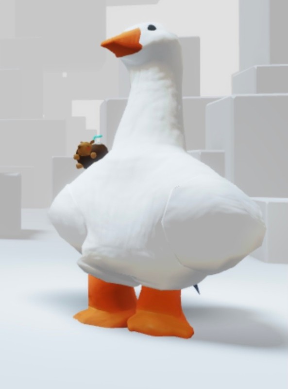 Create meme: goose , Martin the goose is a toy, big stuffed goose toy