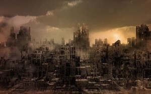 Создать мем: апокалипсис панорама, конец света, разрушенные города