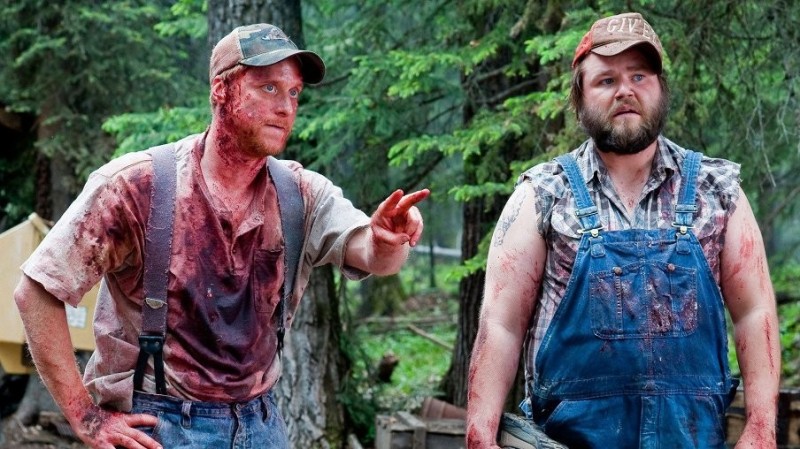 Create meme: killer vacation 2010 , Tucker and Dale against evil, Tucker and Dale vs Evil 2