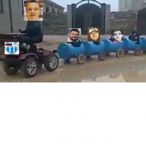 Create meme: unusual transport, Asian, fun train