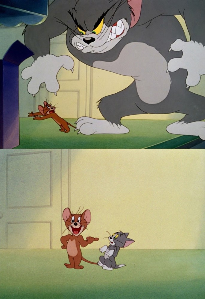 Create meme "Tom and Jerry , Tom and Jerry Dr Jekyll and Mr...