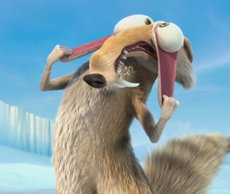 Create meme: ice age scrat, Ice age saber-toothed squirrel, squirrel ice age