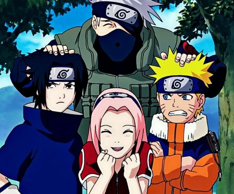 Create meme: naruto , naruto sasuke sakura kakashi, team 7 from naruto