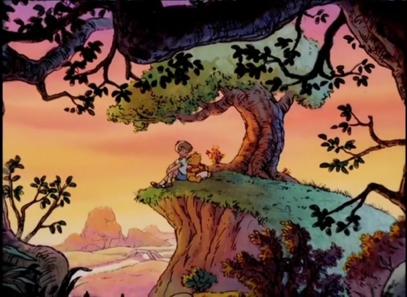 Create meme: tree landscape, the landscape is fantastic, the walt disney company 