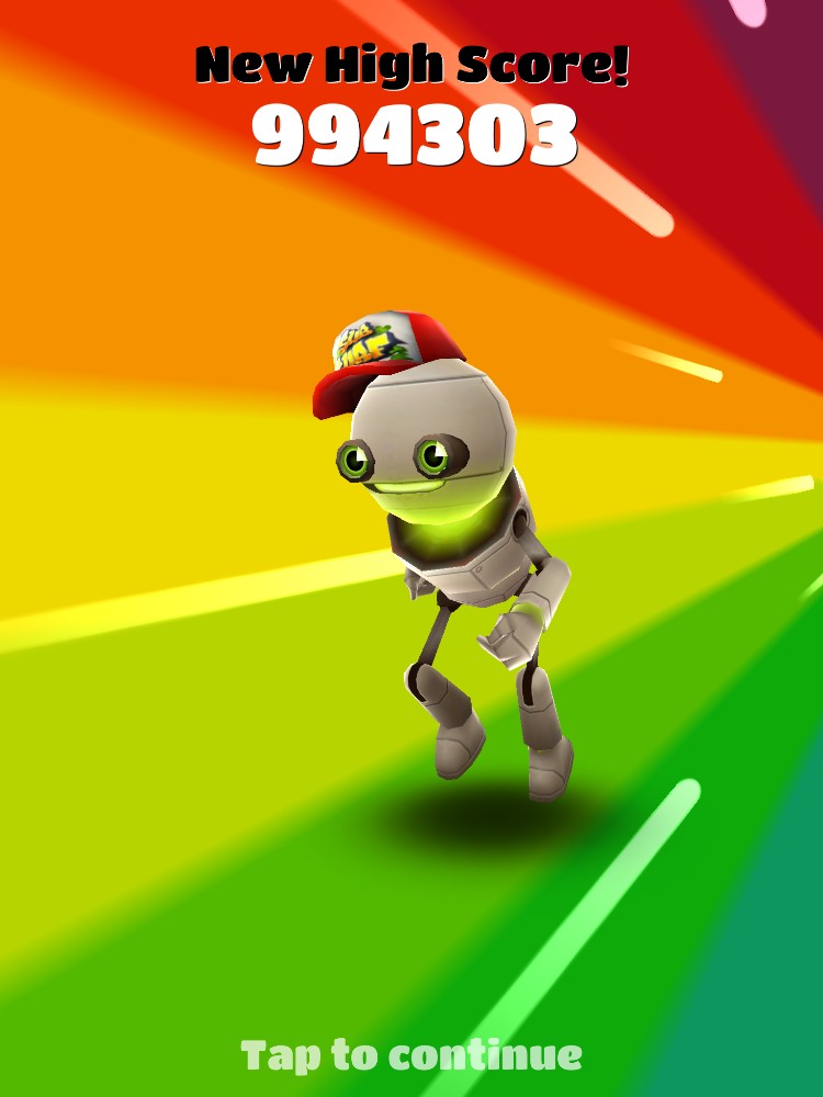 New high score on subway surfers !!