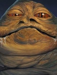 Create meme: Jaba hub star wars, Jabba the Hutt photo, a toad from star wars