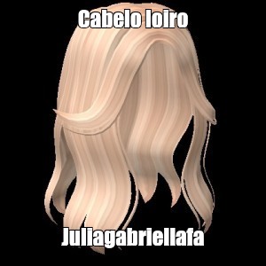 cabelo loiro - Roblox