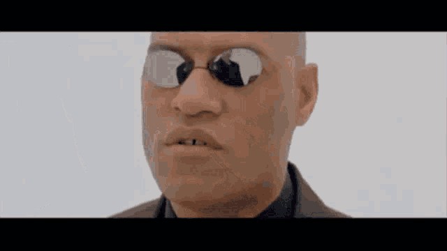 Create meme: morpheus glasses, matrix , a frame from the movie