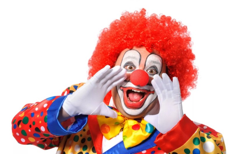 Create meme: the white clown, children's clown, clown nose