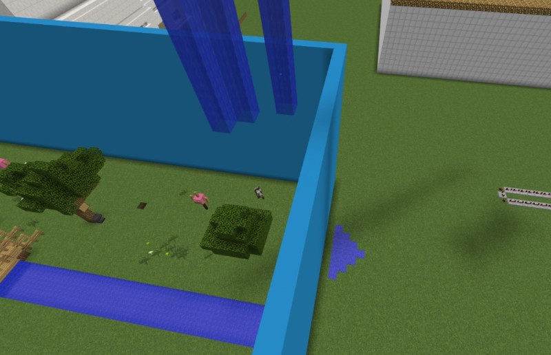 Create meme: map minecraft, beautiful pool in minecraft, swimming pool in minecraft