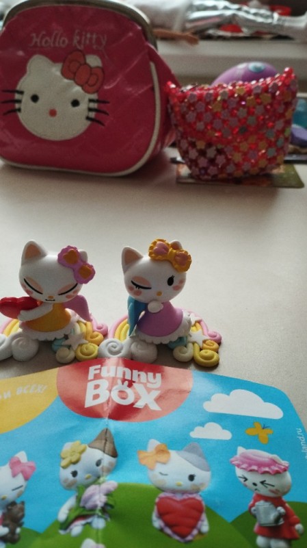 Create meme: happy meal McDonalds toys: "Hello Kitty, Hello kitty toy kinder, Happy meal toys hello Kitty