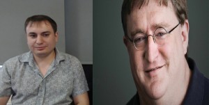 Create meme: Noah Palmer Chapman, Gabin DotA 2, Gabe Newell in shorts