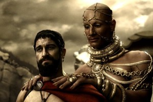 Create meme: 300 Xerxes and Leonidas, Xerxes 300 Spartans girl