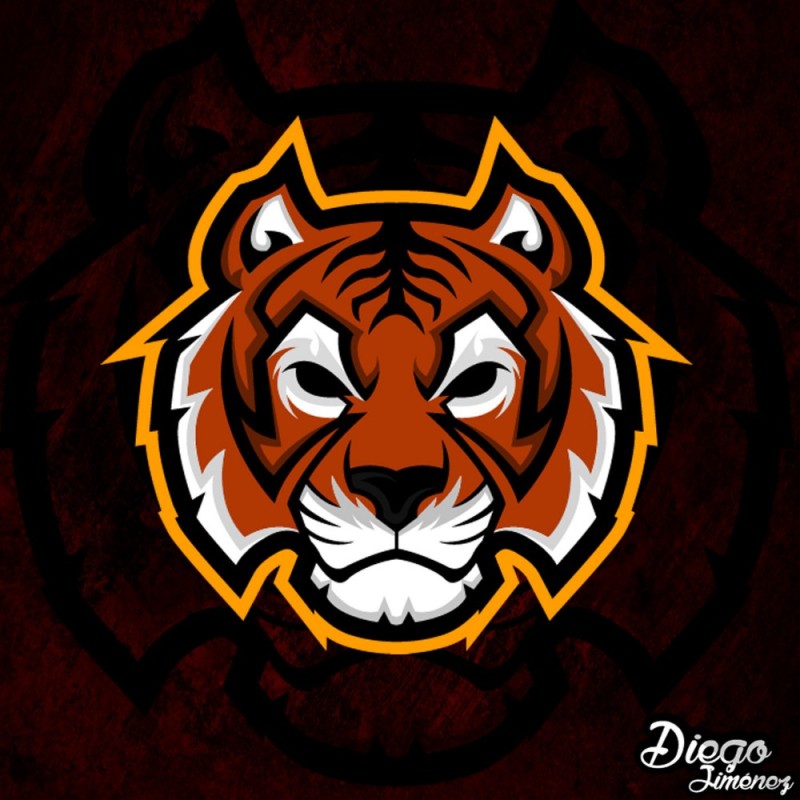 Create meme: the emblem of the tiger, The tiger logo, tiger 
