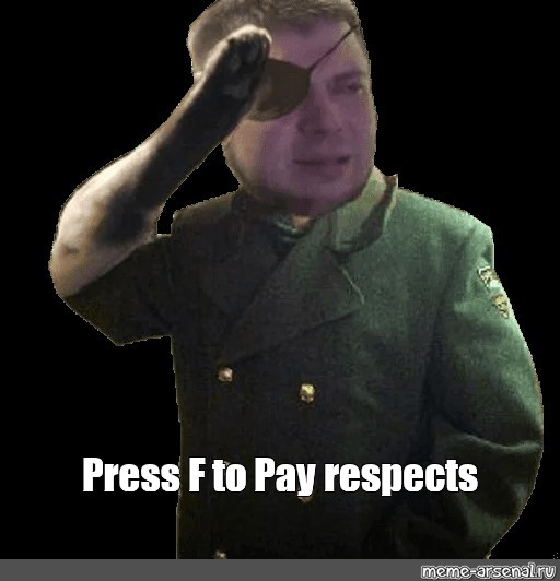 Мем Press F to pay respects – что означает, перевод, откуда пошел