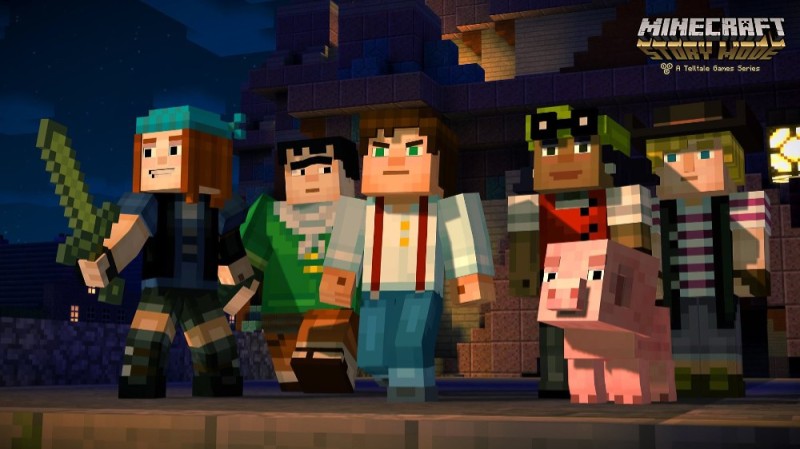 Create meme: minecraft: story mode, minecraft 2015, minecraft story 