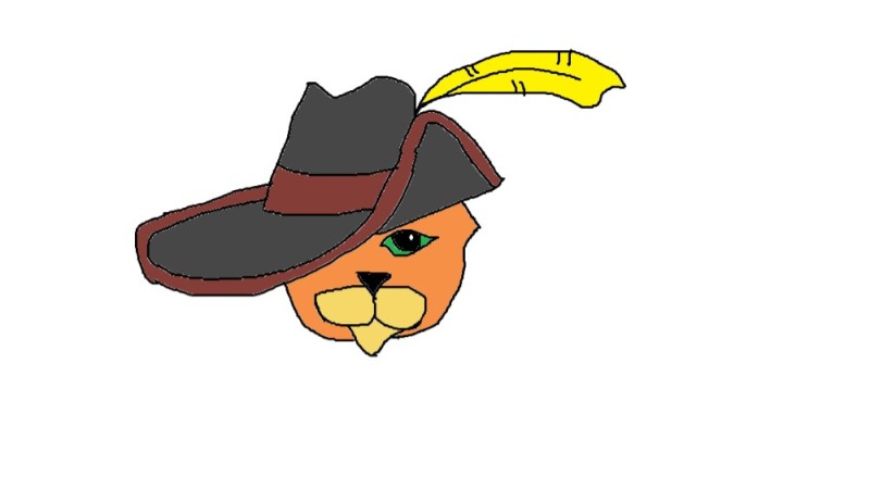 Create meme: hat puss in boots , figure , hat animation