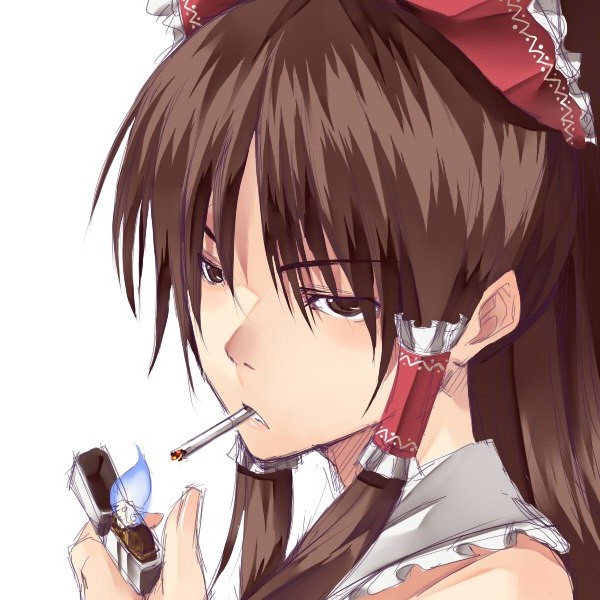 Создать мем: аниме курят, тян с сигаретой, курящая девушка аниме