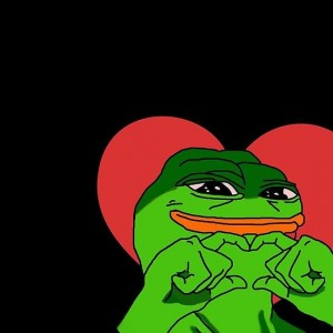 Create meme: pepe, The Frog Pepe, the frog Pepe with a heart