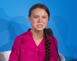 Create meme: Greta Thunberg performance, woman, Greta Thunberg