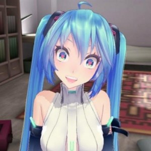 Создать мем: вайфу, miku vocaloid, mmd