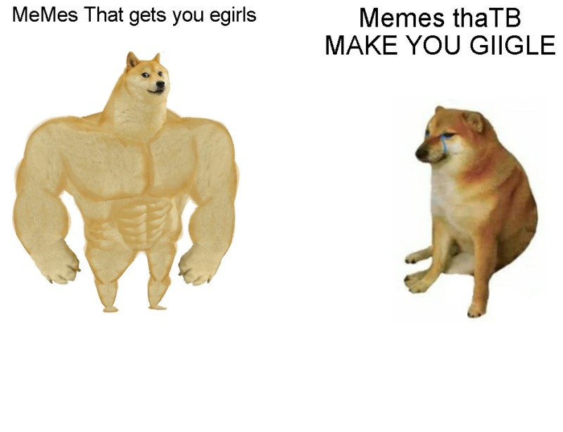 Create meme: meme with the dog shiba inu jock, dog Jock meme, inflated dog meme