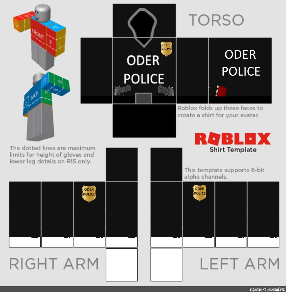 download transparent roblox shirt template roblox police