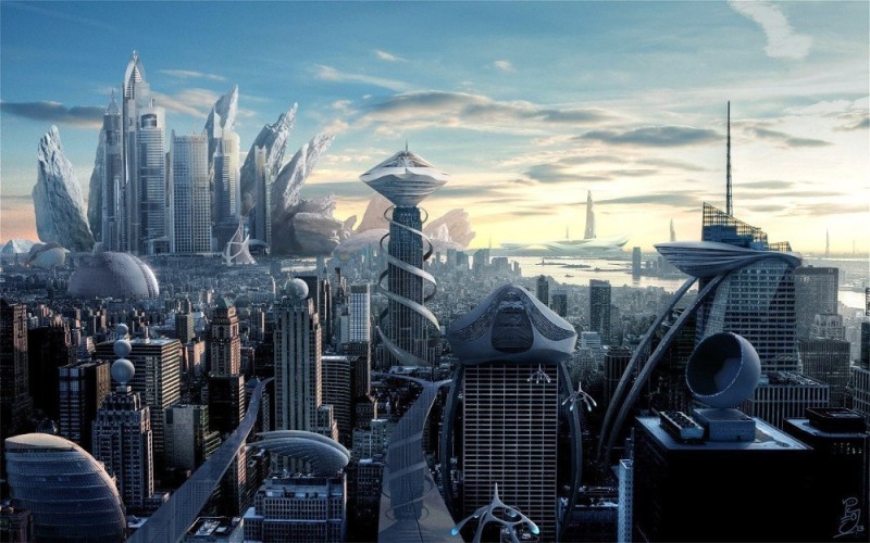 Create meme: fantastic city, the project city of the future , fantastic cities of the future