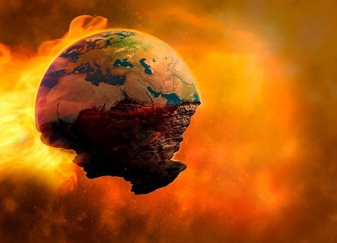 Create meme: earth , sun earth, it will be the end of the world