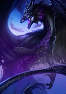 Создать мем: дракон арт, wow art драконы, irenbee фиолетовый дракон