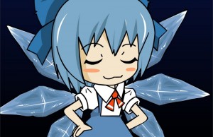 Создать мем: cirno's perfect math class, cirno's perfect, cirno