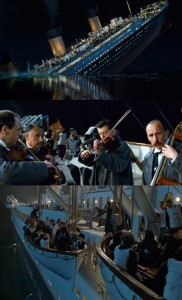 Create meme: the ship Titanic, the sinking of the Titanic, the Titanic orchestra