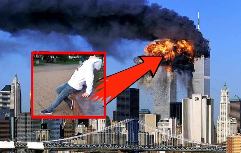 Создать мем: 11 сентября башни близнецы, башня близнецов теракт, башни близнецы теракт 11 сентября