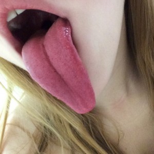 Create meme: tongue, long tongue girl sex, girl