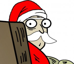 Create meme: new year memes, new year Santa Claus, screen