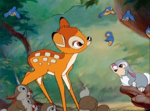 Create meme: pictures of Bambi and his friends, Bambi cartoon 1942, Bambi disney