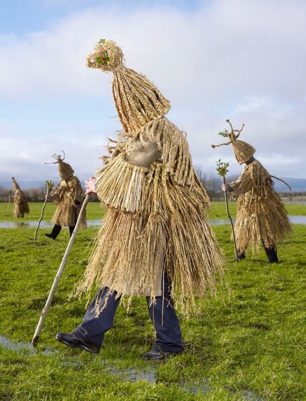 Create meme: Straw Bear Festival in England, charles fréger - wild man, pagan outfits