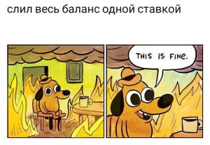Создать мем: this is fine, this is fine meme