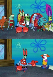 Создать мем: portrayed by spongebob goosebumps, губка боб квадратные, двойные стандарты