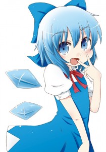 Create meme: yandere cirno, cirno touhou PNG, cirno touhou