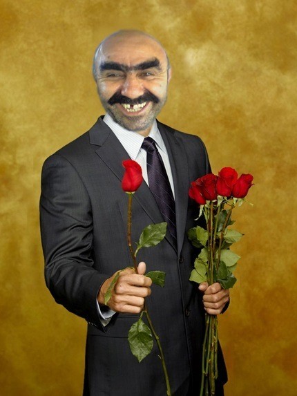 Create meme: on the 8th of March , people , men with flowers