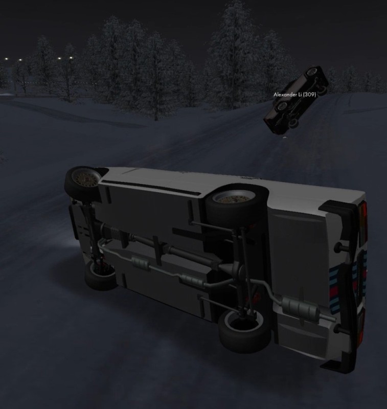 Create meme: euro truck simulator 2 , euro truck simulator 2 winter mods, Grand theft auto San andreas winter fashion
