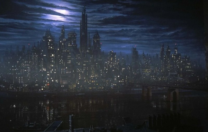 Create meme: The city of Gotham, Gotham City Cathedral, Tim Burton's Batman Gotham
