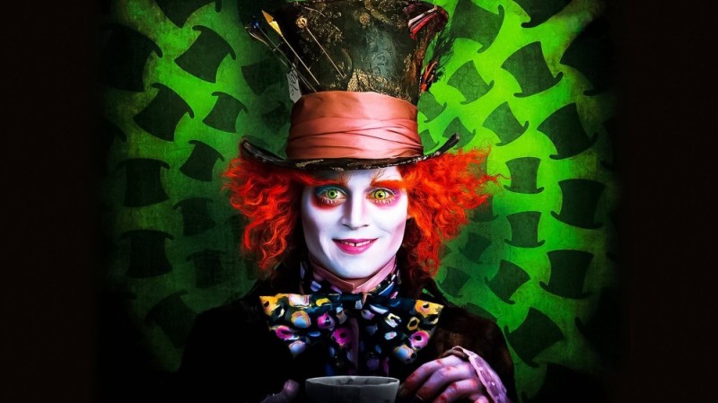 Create meme: The hatter alice in Wonderland, Alice the hatter in the country, alice in wonderland hatter art