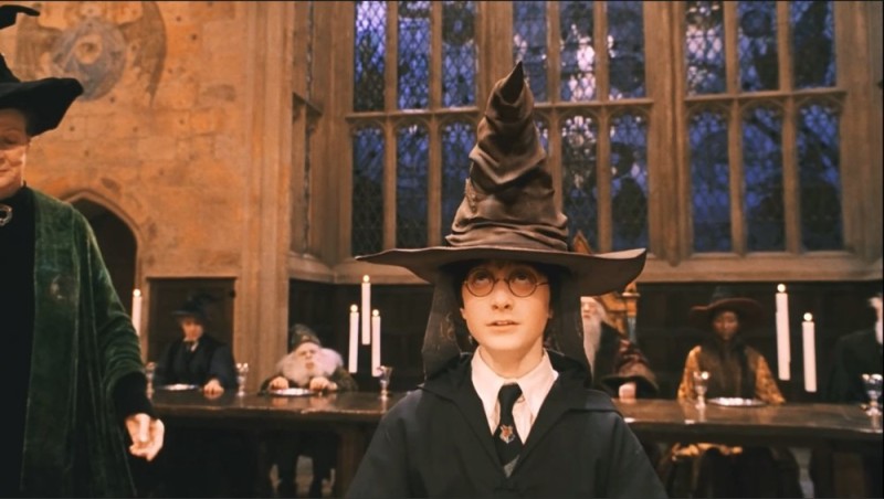 Create meme: harry potter harry, distributing hat harry potter, hogwarts harry potter