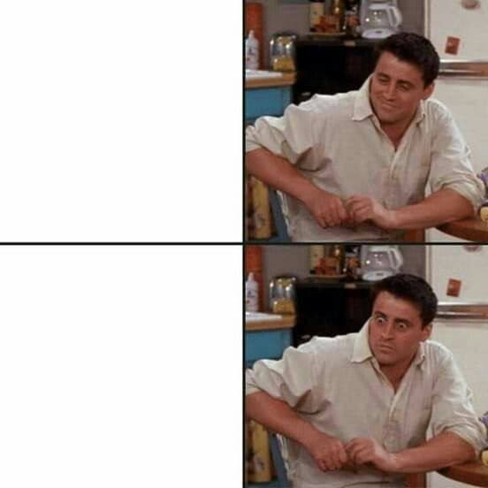 Create meme: Sad Joe Tribbiani, Joey friends meme, memes