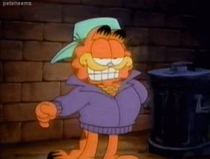 Create meme: garfield, Garfield cartoon house, the Garfield show cartoon Halloween 1988