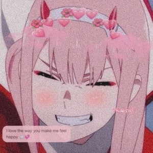 Создать мем: zero two фу, аниме, Аниме