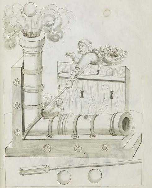 Create meme: Tsar cannon bombard, bombarda cannon of the Middle Ages, 1502g zeugbuch Maximilian Falconet