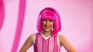 Create meme: lazy town Tiffany, Chloe lang and Julianna rose, lazy town extra